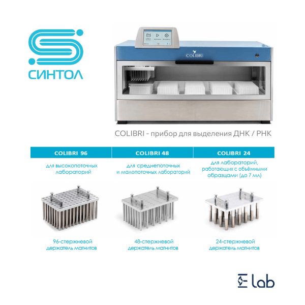 Модификации станции выделения ДНК / РНК Колибри (Синтол)